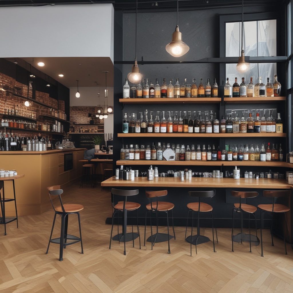 Stylish cafe offering a variety of drinks